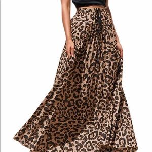 NWT Animal print maxi skirt